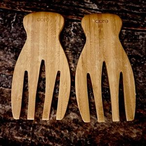 Core Wood Bamboo Set of 2 Classic Salad Hands